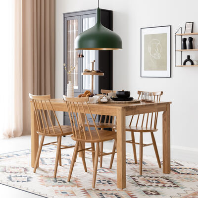 Scandic tammi-Kaarna 4-hengen ruokailuryhmä valkolakattu