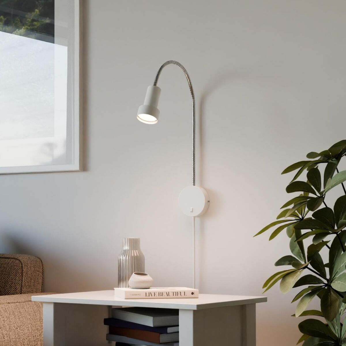 Sessak Colton Flex seinävalaisin valkoinen