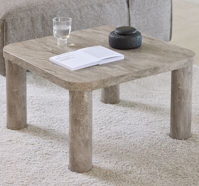 Solano sohvapöytä 60x60 cm harmaa marmori