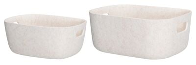 4Living Candy säilytyskori huopaa beige 2 kpl setti