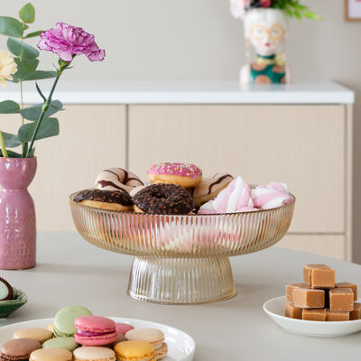 Maku vekattu tarjoilukulho sininen 26 cm