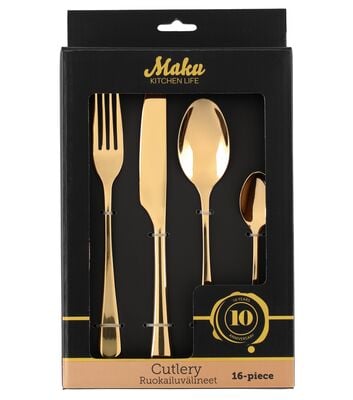 Maku aterimet 16-osainen kulta