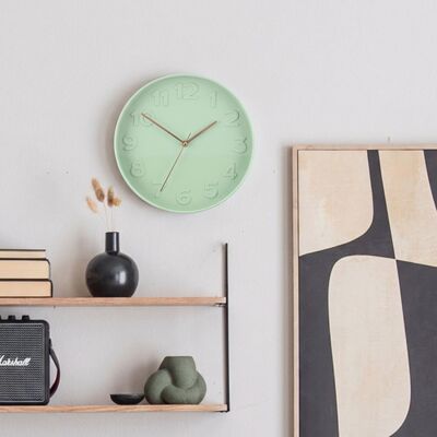 4Living Taranto seinäkello vaaleanpunainen 30 cm