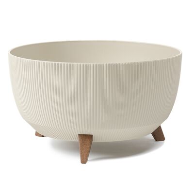 4Living Roma Line ECO jalallinen ruukku Ø47 cm beige