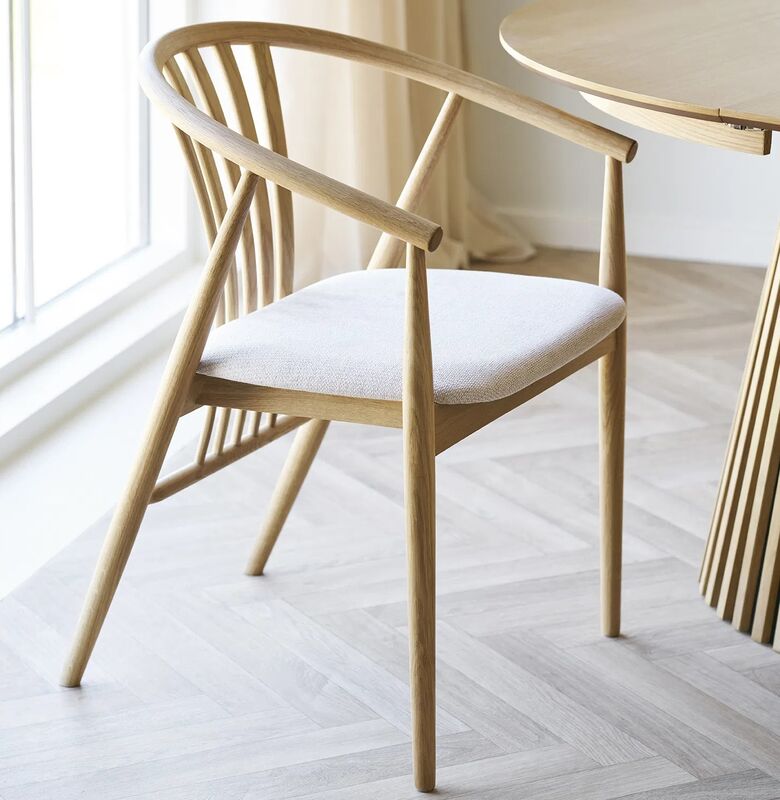 House Nordic Agustin ruokapöydän tuoli tammi, hiekka HN1286