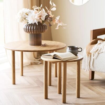 House Nordic Jena pyöreä sohvapöytä Ø70 cm tammi