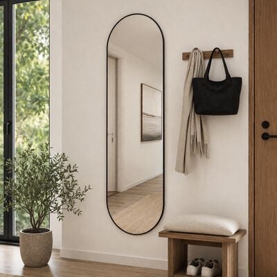 Domo peili 50x160 cm musta