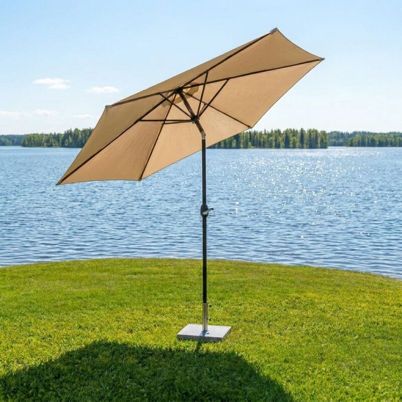 Basic aurinkovarjo 300 cm beige