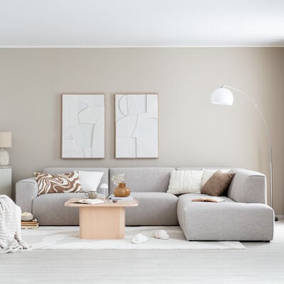 Syli avokulmasohva, oikea beige Brego 34