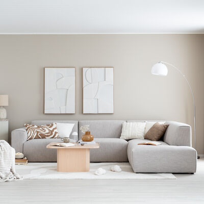 Syli avokulmasohva, oikea beige Storm 06