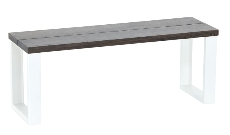 Manner tammi penkki 115x35,5 cm savunharmaa/valkoinen