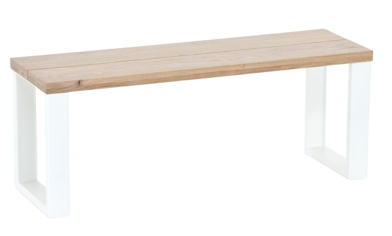 Manner tammi penkki 115x35,5 cm lakattu tammi/valkoinen