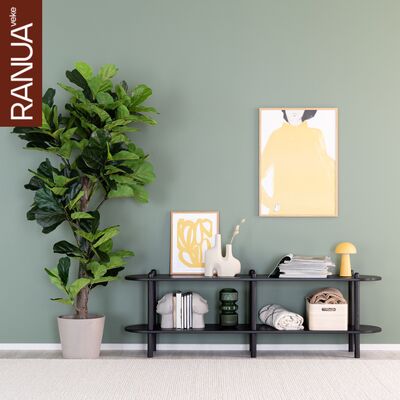 Askel korkea tv-taso 165x35x53,5 cm puuvalmis, asiakaspalautus