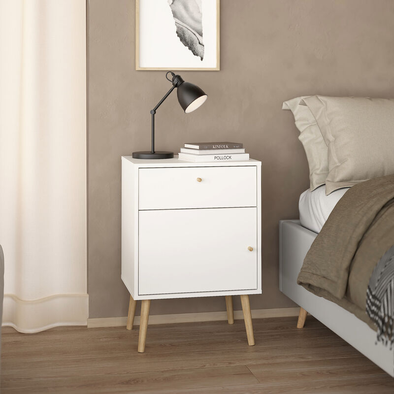 Bodo yöpöytä valkoinen