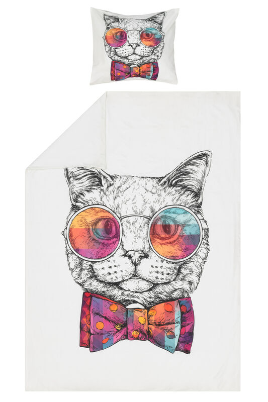 4Living Katti pussilakanasetti 150x210cm+50x60cm monivärinen