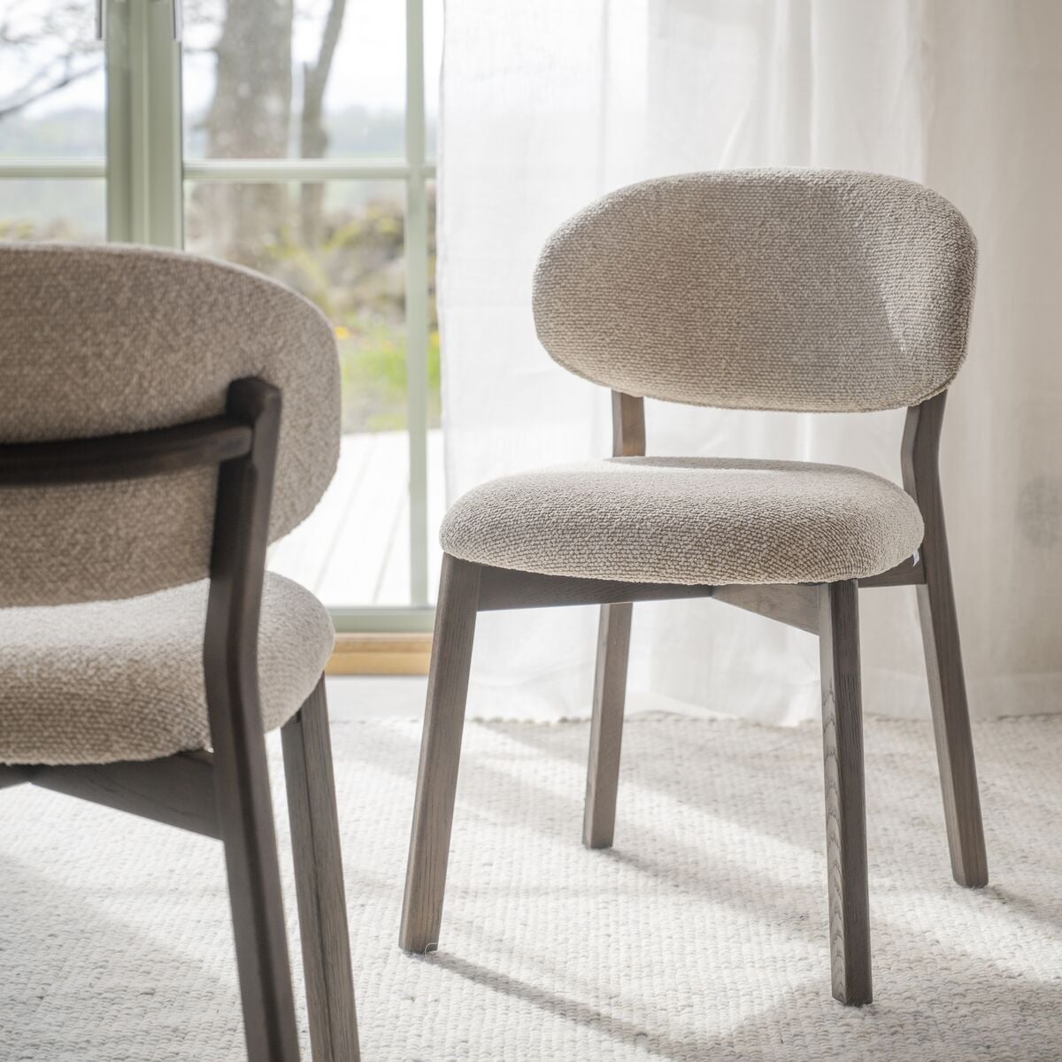 Rowico Home Patterson tuoli beige/ruskea tammi