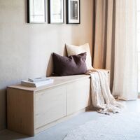 Rowico Home Melstone tv-taso 180x40x50 cm valkopesty tammi