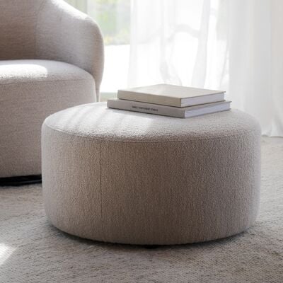 Rowico Home Joplin pyöreä rahi Ø70 cm vaalea beige Alice 01