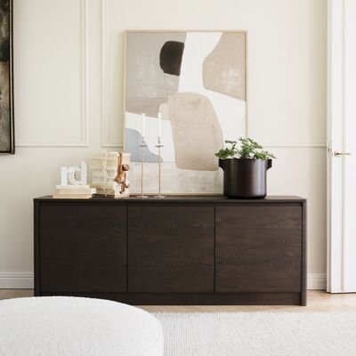 Rowico Home Melstone senkki 180x40x70 cm valkopesty tammi