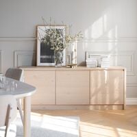 Rowico Home Melstone senkki 180x40x70 cm valkopesty tammi