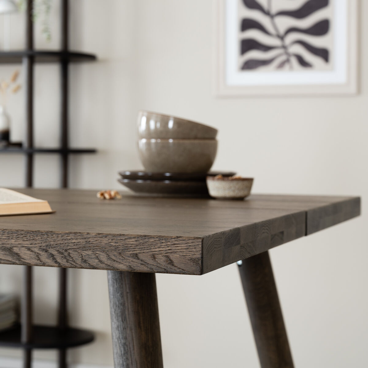 Veke Tammi lankkupöydän kansi 140x90x3,6 cm savutammi(kuvausmalli)