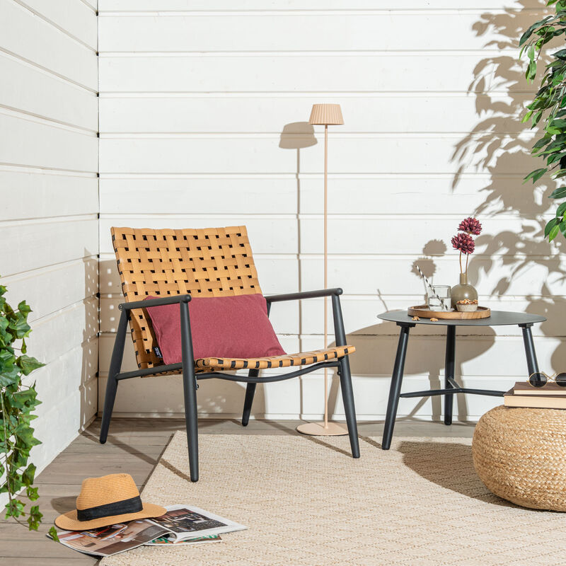 Plaza nojatuoli musta/ruskea