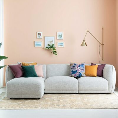 House Nordic Noor divaanisohva vasen luonnonvalkoinen HN1256