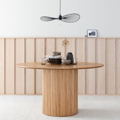 Korpi pyöreä ruokapöytä Ø135 cm musta, asiakaspalautus