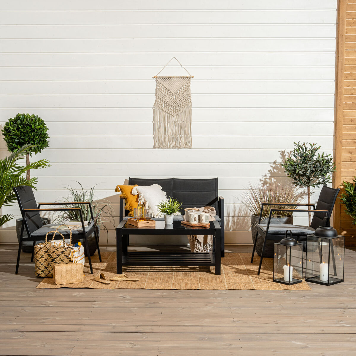 4Living Monrovia sohvaryhmä musta, asiakaspalautus