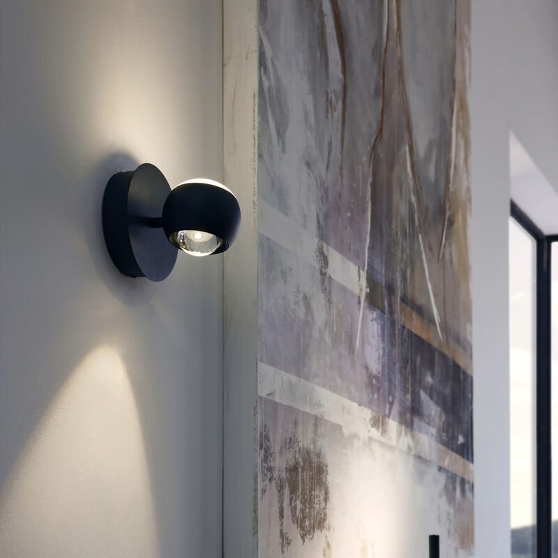 Musterring Cannon LED-seinävalaisin mattamusta