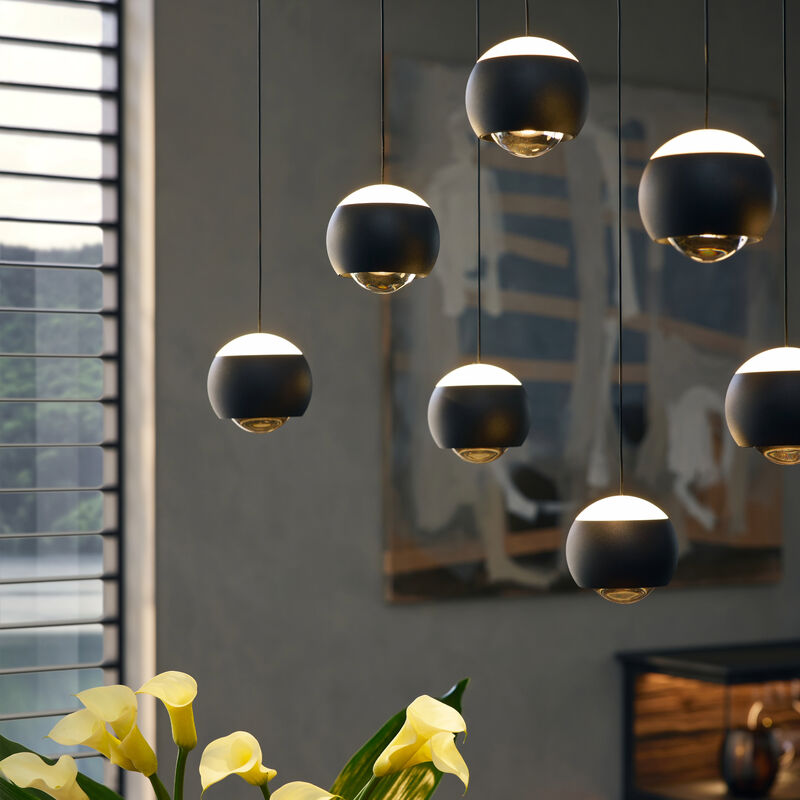 Musterring Cannon LED-riippuvalaisin 9-os mattamusta