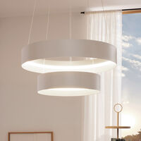 Musterring Loop LED-riippuvalaisin 2-os mattavalkoinen/hopea