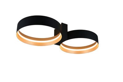 Musterring Loop LED kattovalaisin mattavalkoinen/hopea