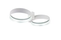 Musterring Loop LED kattovalaisin mattavalkoinen/hopea