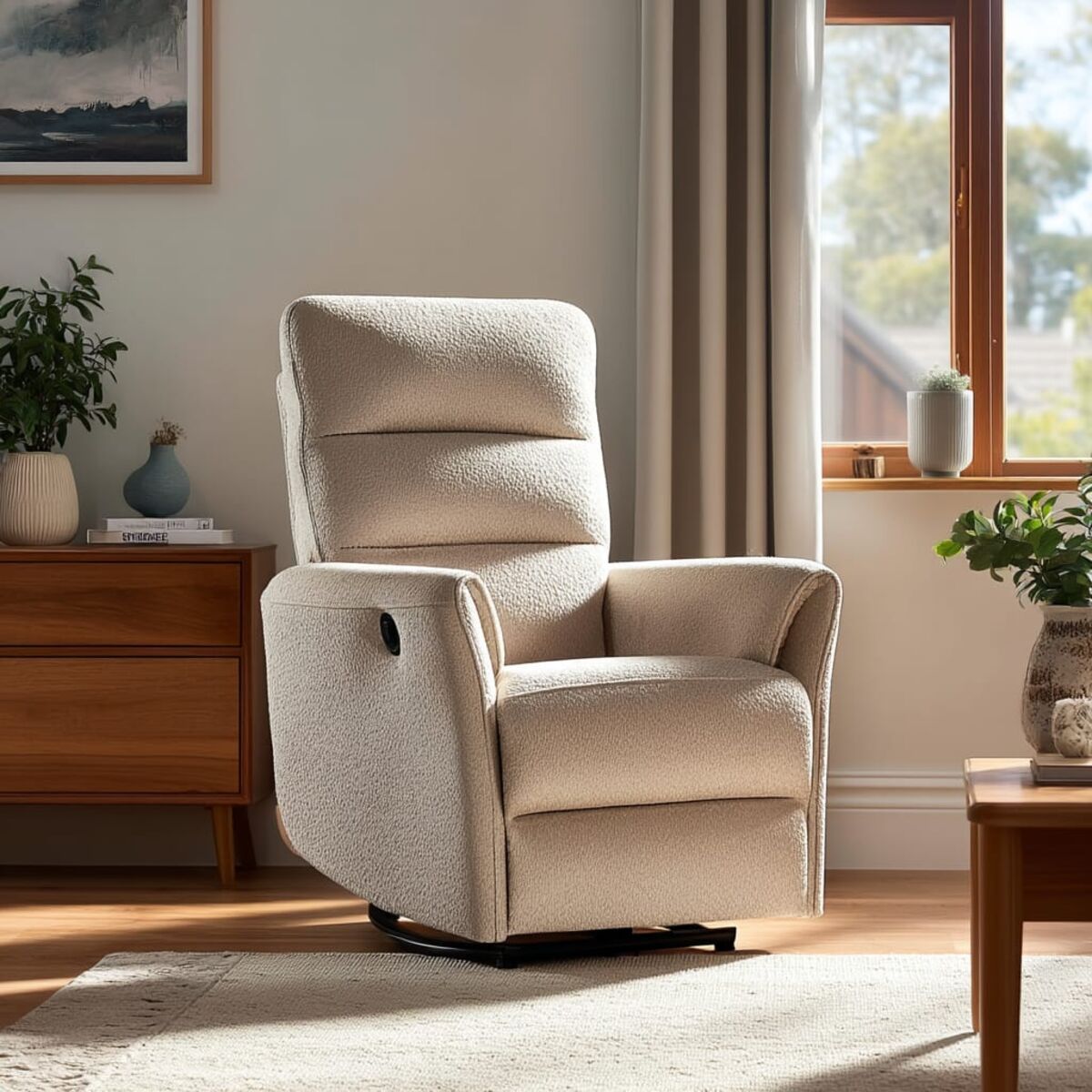 Lumo sähkömekanismituoli beige Front