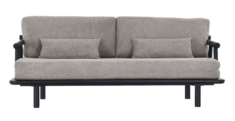 Tanko 3-istuttava vuodesohva musta/Aragon 20 beige