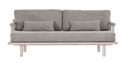 Tanko 3-istuttava vuodesohva musta/Aragon 20 beige