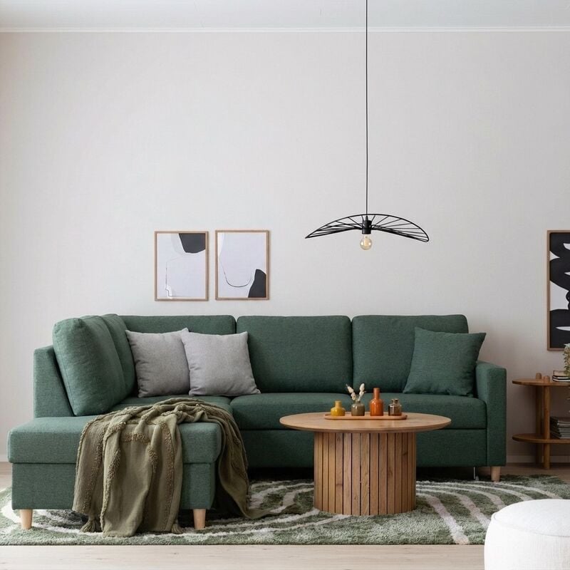 Aada avokulmavuodesohva vasen vihreä Hygge 37