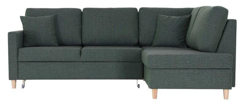 Aada avokulmavuodesohva oikea vihreä Hygge 37