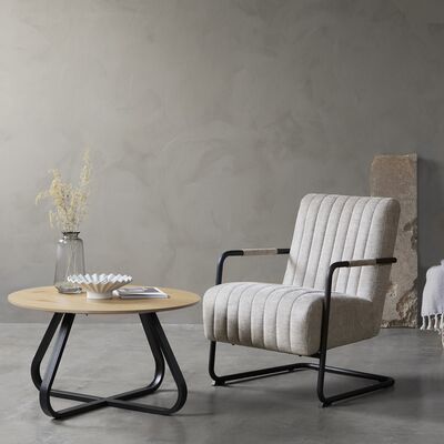 Bonest nojatuoli hiekka Brego 31, mustat käsinojat