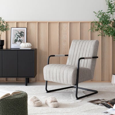 Bonest nojatuoli hiekka Brego 31, mustat käsinojat