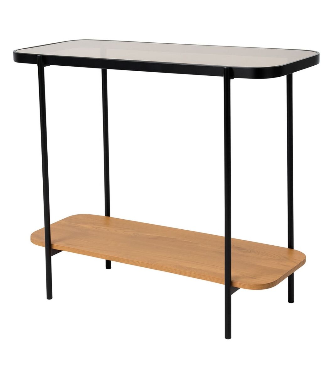 Veke Hasbro sivupöytä 110x35x76 cm tammi/ musta