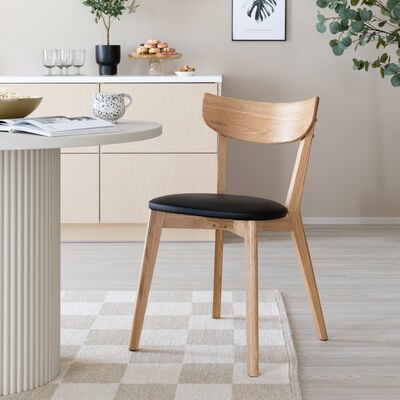 Kaunas tuoli tammi/ musta PU