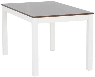 Moona ruokapöytä 100x220 cm valkoinen/pähkinä, asiakaspalautus