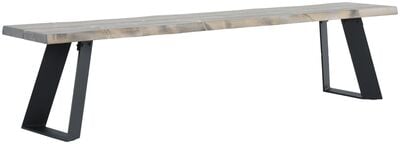 Triangel lankkupenkki 200x38 savunharmaa/musta, asiakaspalautus