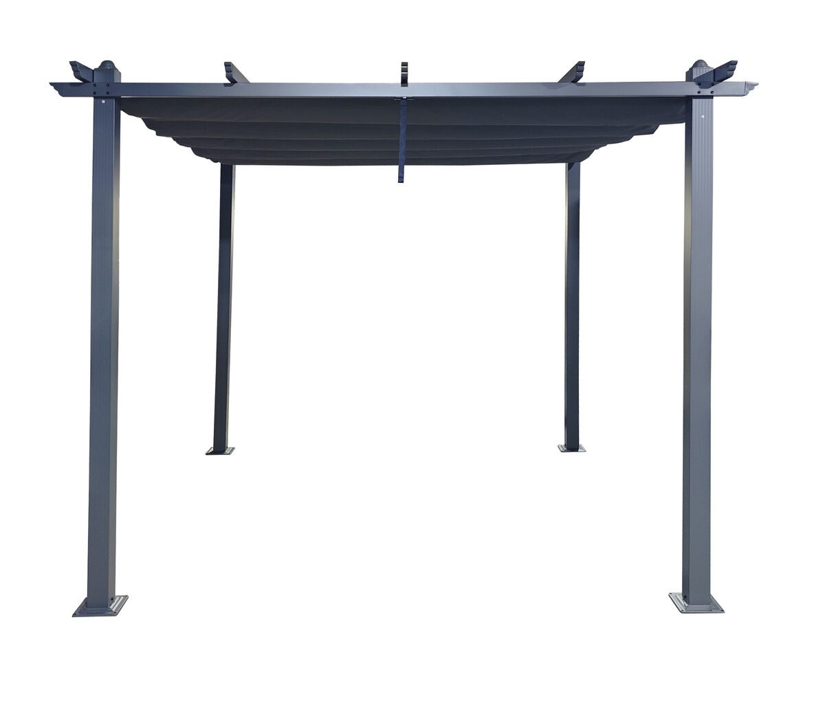 Skandi pergola 3x3 m musta/tummanharmaa
