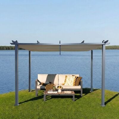 Skandi pergola 3x4 m musta/beige