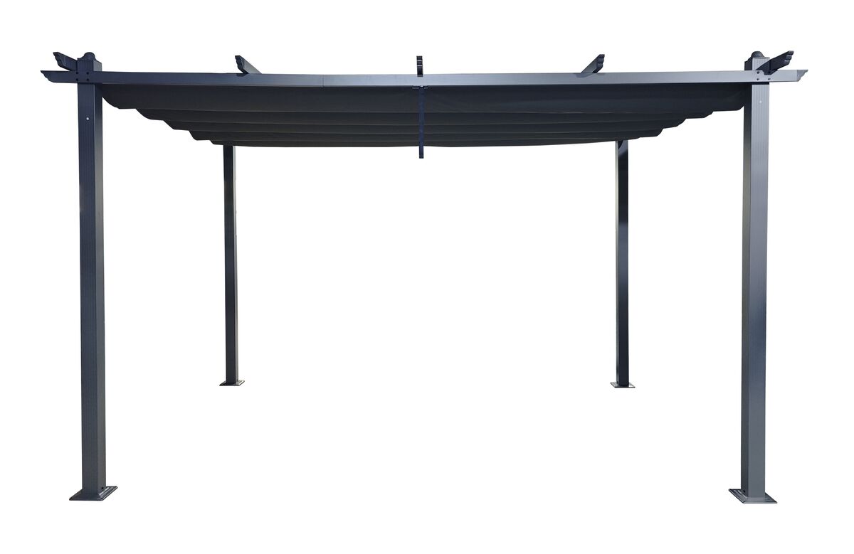 Skandi pergola 3x4 m musta/tummanharmaa