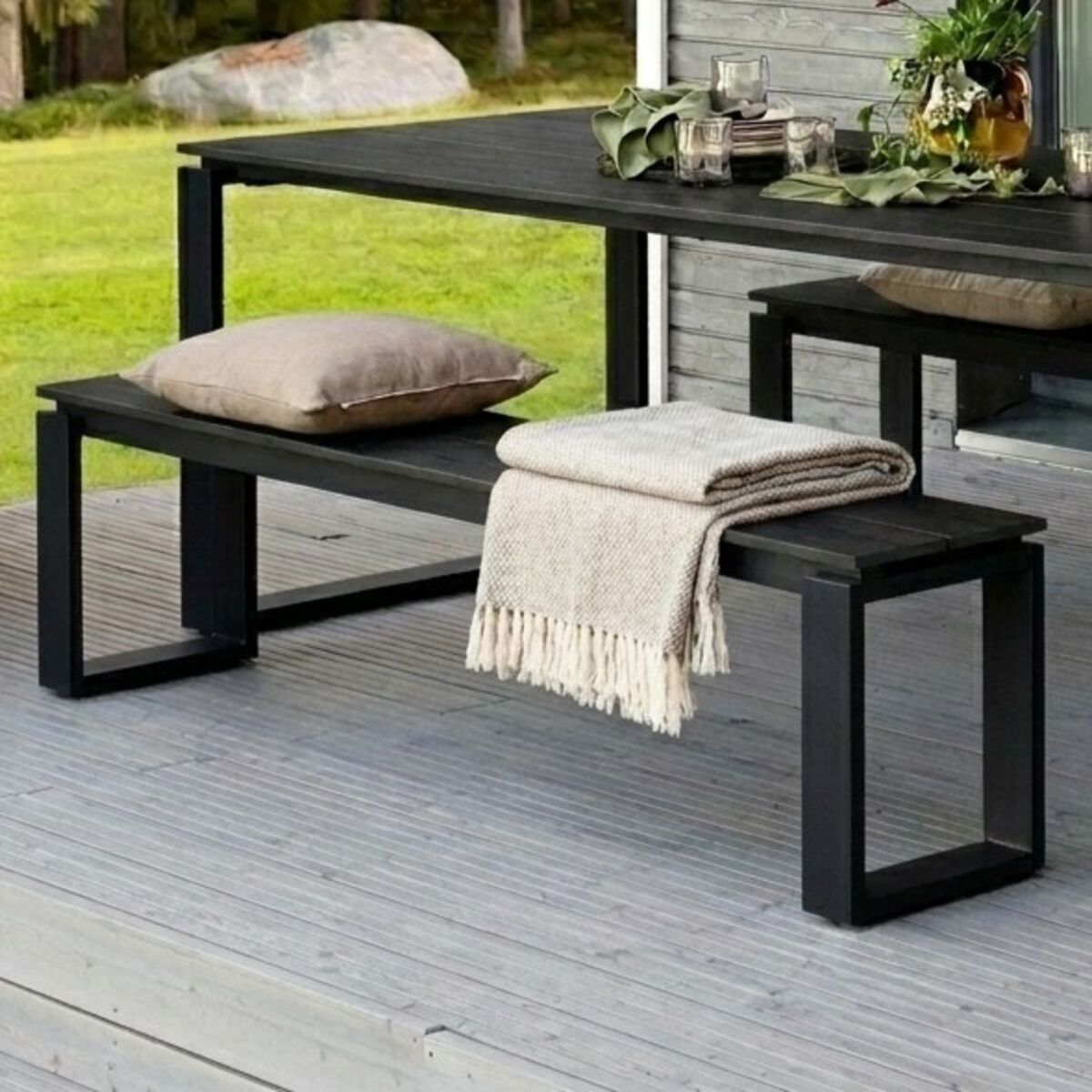 Trendline aintwood penkki 180x36 cm musta