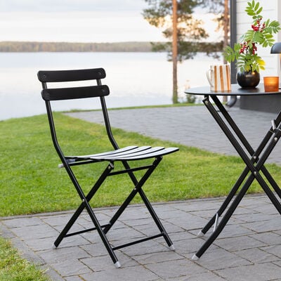 Edvin taittotuoli musta